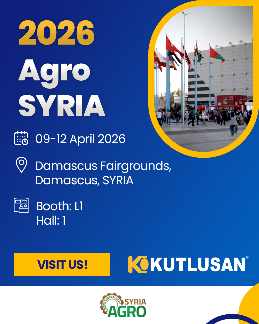 Kutlusan, Agro Syria Fuarı'nda yerini aldı!